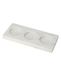 Excellent Houseware Porte-bougie chauffe-plat en marbre blanc 18 x 8 cm