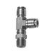 Riegler T-steekschroefverbinding, draaibaar, L-vorm, R 3/8 a., voor slang-buiten-Ø 12 mm, werkdruk max. 20 bar, roestvrij staal 1.4404