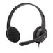 SBS MHHEADWORKMATEK Headset Bedraad Hoofdband Kantoor/callcenter Zwart
