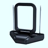 D2 UHF TV-binnenantenne met 5G-filter, compatibel met UHD/4K en DVB-T/DVB-T2, 15 km bereik, zwart