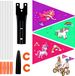 Drapeaux de vélo pour enfants - 3 pièces - Licorne et sirène