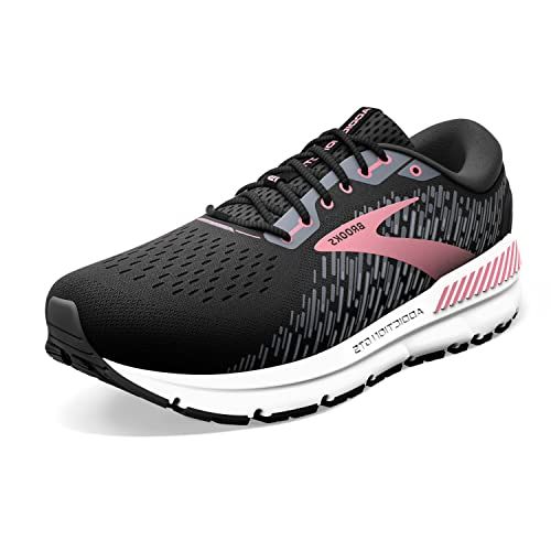Brooks Women's Adrenaline GTS 15 Running Shoe, Black Ebony Mauvewood, 7.5 UK X-Wide