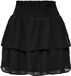 ONLY Onlann Star Layered Smock Skirt Noos Ptm Damesrok - Zwart - Maat M