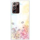 Samsung Galaxy Note Watercolor flowers Verstevigd hoesje met sublimatie bedrukking