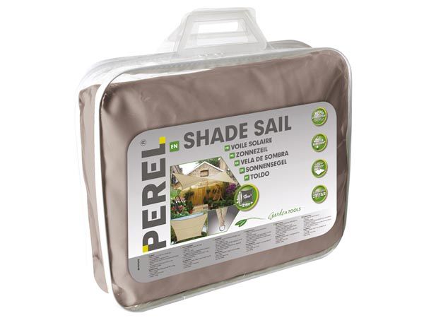 Perel GSS4500TA - Schaduwdoek - 500 x 500 cm - 4250 g