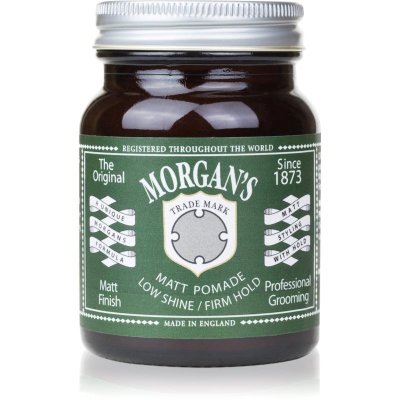 Morgan's Matt Pomade Low Shine Firm Hold 100g Black Unscented