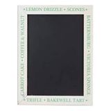 Krijtborden UK Bedrukte Keuken Ingelijste Blackboards A3, Hout, Wit Gewassen, 260 x 480mm