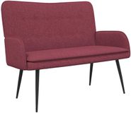 vidaXL 2-Zits Sofa Wijnrood 115 x 61 x 87 cm Stof