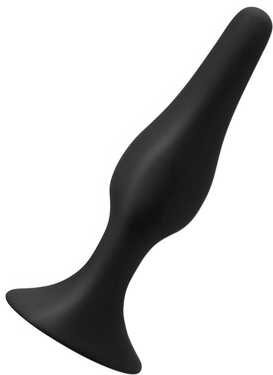 EIS Anale dildo van siliconen, L, 15,5 cm, Zwart