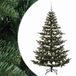 vidaXL Sapin de Noël artificiel avec boule de Noël 180 cm 300 LED Blanc chaud PE & PVC