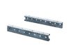 Rittal 9666.712 Barre de fixation 12U Argent Acier 1800 mm