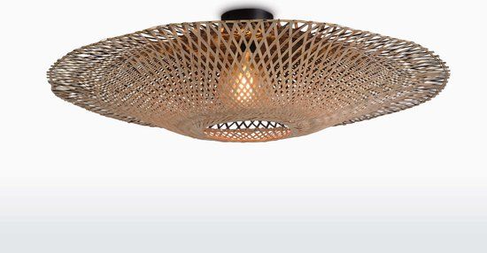 GOOD&MOJO Kalimantan Plafondlamp - Bamboe - Ø87cm - Bruin