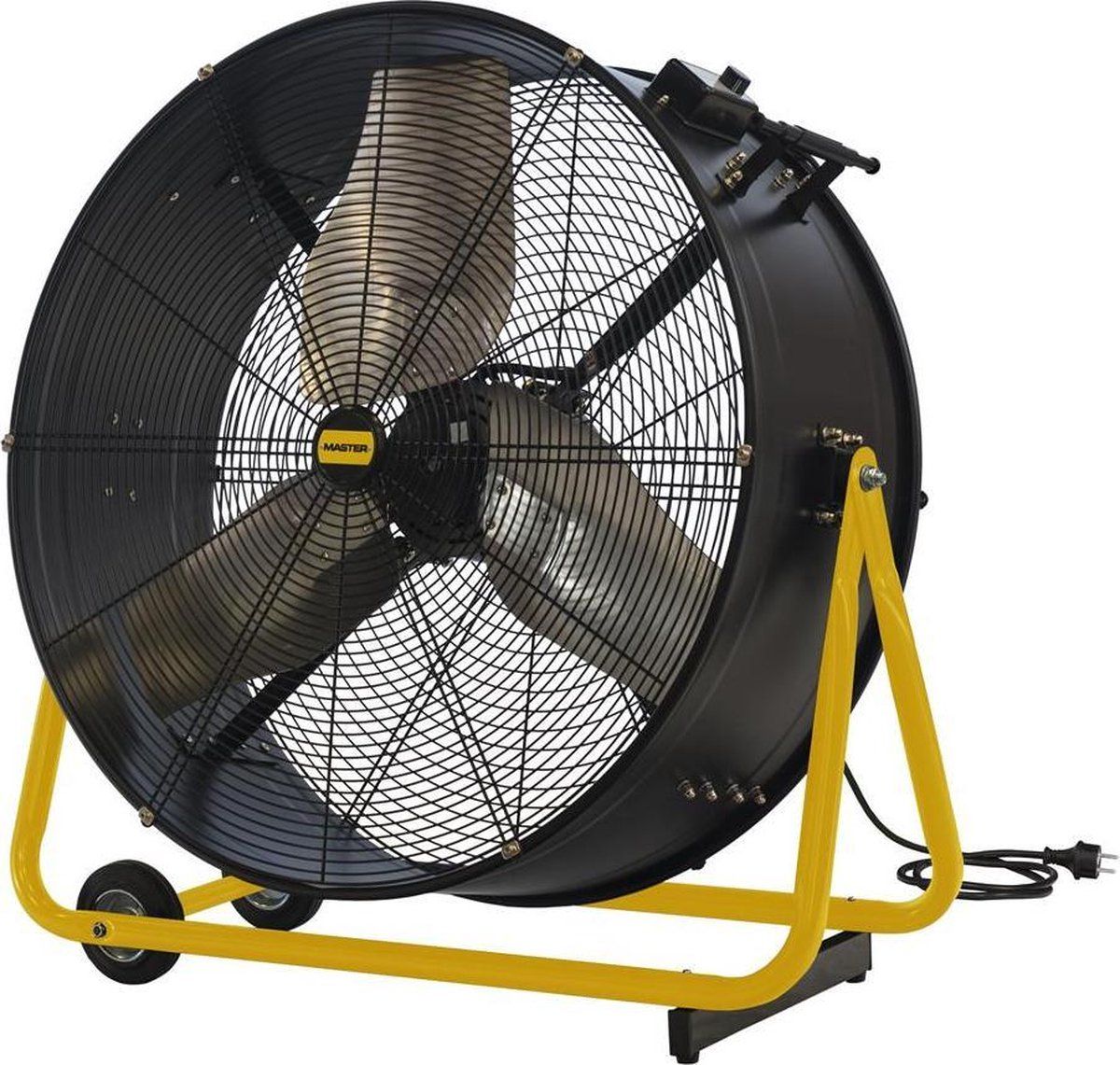 Master DF30P Industriële Vloerventilator - 315W - 90cm - Zwart/Geel