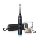 Philips Sonicare Next-Generation DiamondClean 9900 Prestige Elektrische Tandenborstel – met SenseIQ Technologie, Volledige Poetsbegeleiding en Smart Pressure Feedback, Quartz Black , HX9813/92