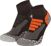 Xtreme Sockswear Quarter Wandelsokken – 2 Paar – Lage Hiking Sokken Unisex – Katoen & Coolmax – Multi Groen – Maat 35/38