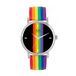 Toff London Pride Lineaire Zwarte Wapenstokken Horloge
