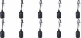 BES LED Verhuisfitting 10 Stuks - E27 Fitting/Houder - Kunststof Zwart 15cm Draad