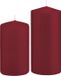 Trend Candles Stompkaarsen set 2x stuks bordeaux rood 12 en 15 cm