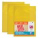 OXFORD 100 stuks hoekhoezen, hoge sterkte, A4, pvc, glad, dikte 15/100, geel