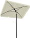 Outsunny Parasol de terrasse - Aluminium - 198x130x245cm - Beige