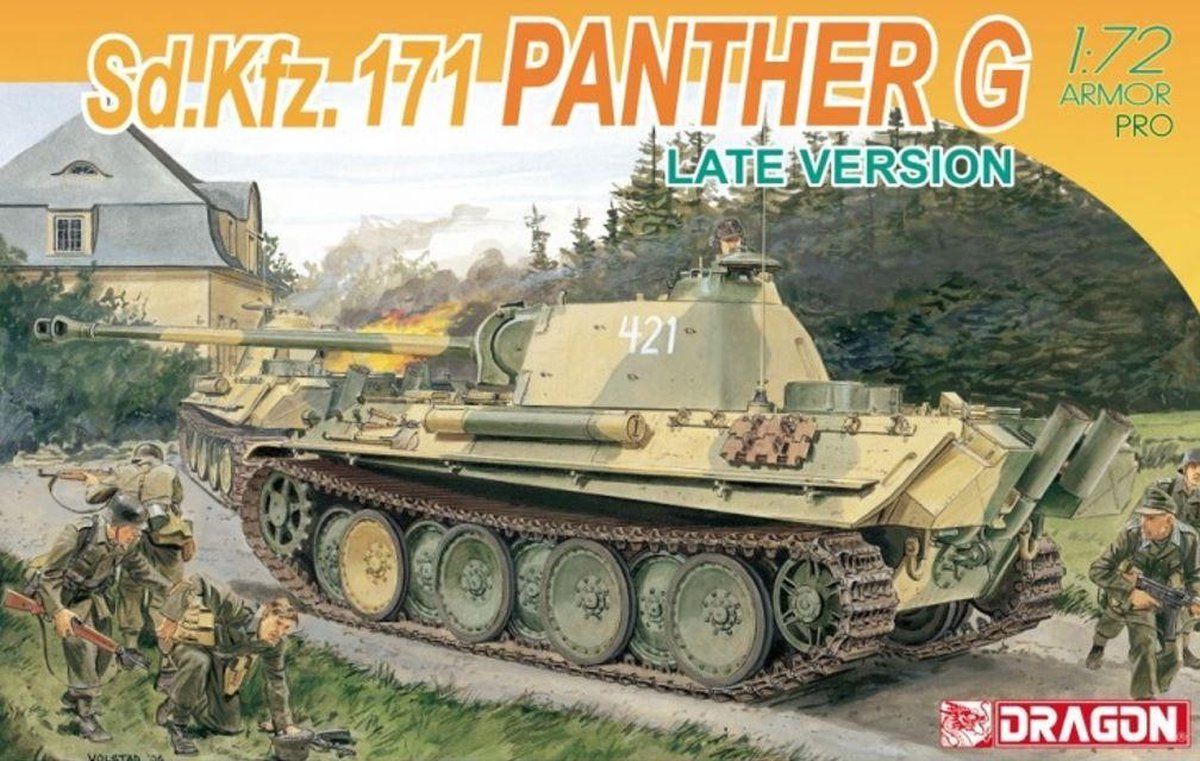 Dragon 1:72 7206 SD.KFZ171 Panther G Late Version Plastic kit