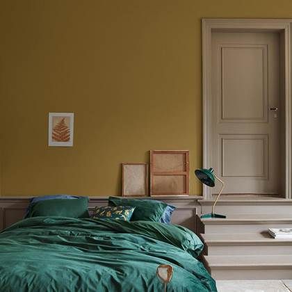 Ambiante Cotton Uni Dekbedovertrek - 140 x 220 cm - Groen