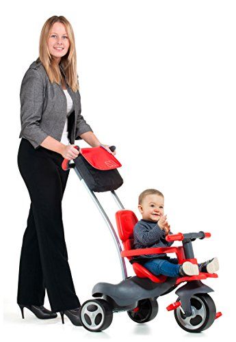 M MOLTO Urban Trike Easy Control driewieler voor kinderen met 5 vormen, Rood