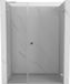 Mexen Lunar-B L porte de douche battante vers l'extérieur droite 125 cm, transparent, chrome