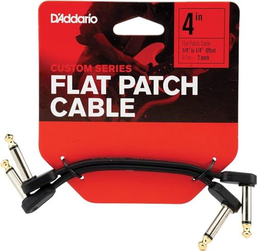 D'Addario - Patchkabel - 4 inch - Offset Rechthoekig - Twin PK