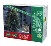Konstsmide LED ster lametta, 10 strengen à 9 diodes, 90 warm witte diodes, 12V interne transformator, goudkleurige draad - 6370-180