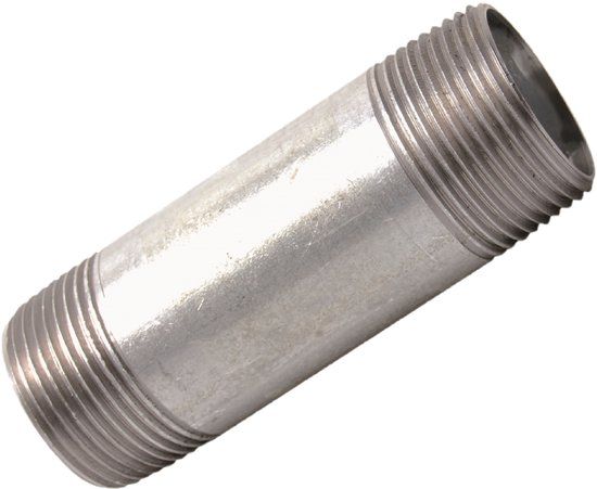 KIRCHHOFF GI dubbele buisnippel, gegalvaniseerd, 3/8" x 40 mm