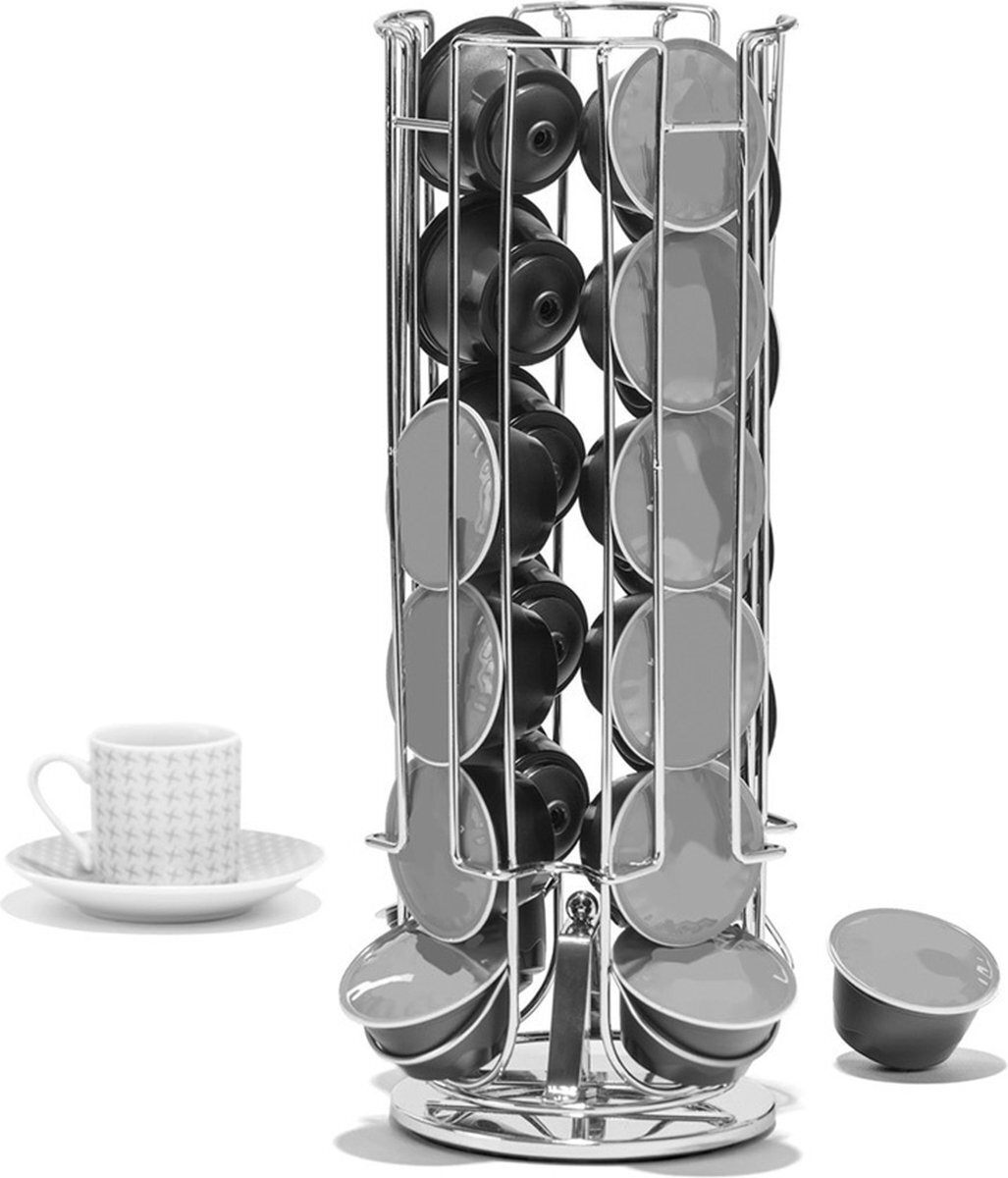 Five Draaibare dolce gusto cuphouder - Zilver