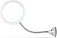Icecat Miroir de douche, pour fixation murale ou sur porte, avec poignées, flexible, 17 cm