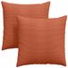 vidaXL Zitkussens 2 stuks Rood-Oranje 60 x 60 cm Corduroy stof