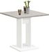 FMD Eettafel - Zandeikenkleurig en wit - 70 cm