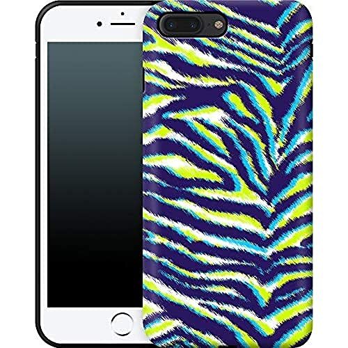 caseable caseable Apple iPhone 7 Plus/8 Plus telefoonhoes - Premium beschermhoes met schokabsorberende binnenlaag & krasbestendig oppervlak - Kleurrijk design & rondom print - Neon Zebra - Animal Print