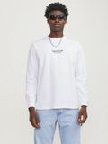 JACK&JONES JORVESTERBRO TEE LS CREW NECK NOOS Heren Lange mouwen shirts XL Katoen Wit