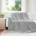 vidaXL Plaid Grijs Fleece 240 x 270 cm