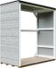 Timbela M980-1-TUNDRA GREY - LP SmartSide Buitenopslag voor brandhout - 1,14 m² - 75x153xH159 cm - Houtopslag met verf