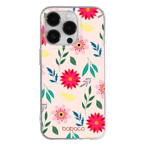 BABACO ERT GROUP Mobiele telefoonhoesje voor Apple iPhone 14 Pro - Babaco Flowers 010