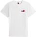 Tommy Hilfiger Tommy Jeans Logo Slim Jersey Crew Neck T-Shirt Wit L