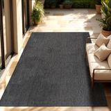 Paco Home In-& Outdoor Balkon Terras Keukenvloerkleed Eenkleurig Gemêleerd Patroon 240x340 cm