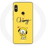 Maniacase Hoesje voor Xiaomi Redmi Note 5 AI Dual Camera BTS Bangtan Boys BT21 Chimmy Jimin Gele Achtergrond