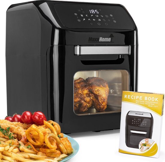 MaxxHome Hetelucht friteuse - XXL - Heteluchtfriteuse - 1600W - Extra tools en receptenboekje