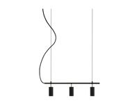 Globen Lighting suspension Hubble 3 noir, longueur 75 cm, 3 lampes