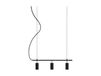 Globen Lighting suspension Hubble 3 noir, longueur 75 cm, 3 lampes