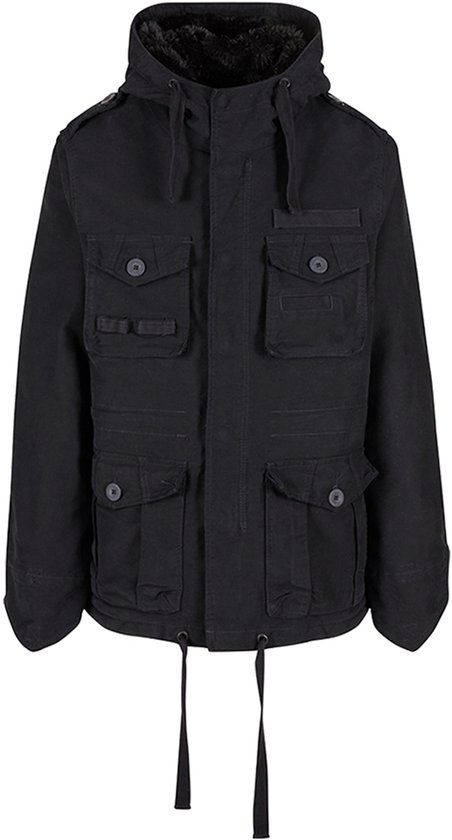 Brandit Respite Jacket Heren Winterjas - Zwart - XXL
