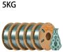PLA Silk Filament - filament pour imprimante 3D - 1,75 mm - bobine de 5 kg - aspect satiné - tolérance ±0,03 mm - vert foncé
