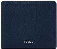 FOSSIL Portemonnee en portemonnee Logan RFID Small Bifold Insignia Blue bleu foncé