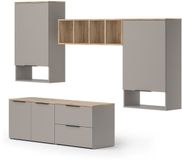 Vicco Wido Woonwand – 5 delen Grijs